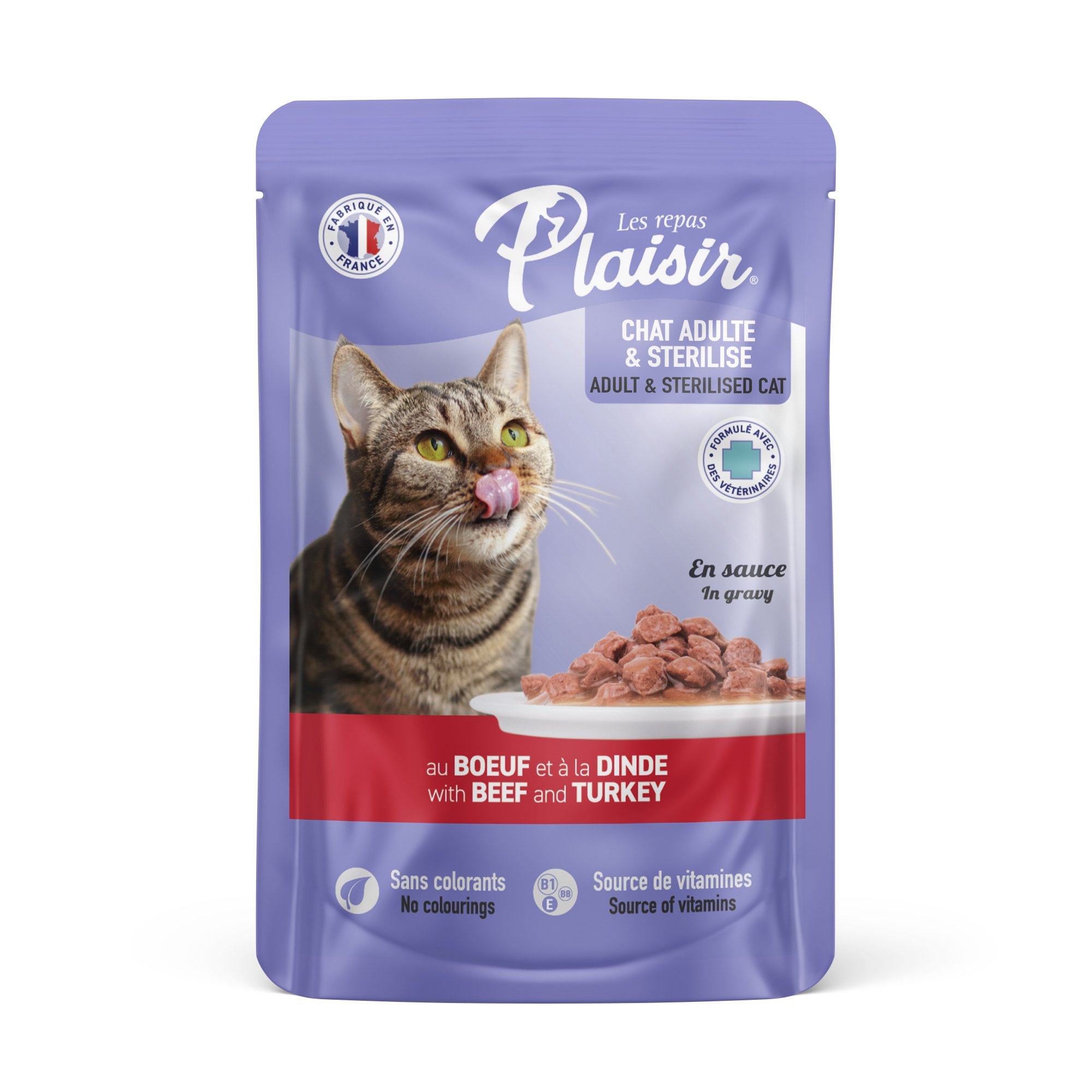 Repas Plaisir Émincés en sauce pour chat stérilisé - 4 recettes au choix 