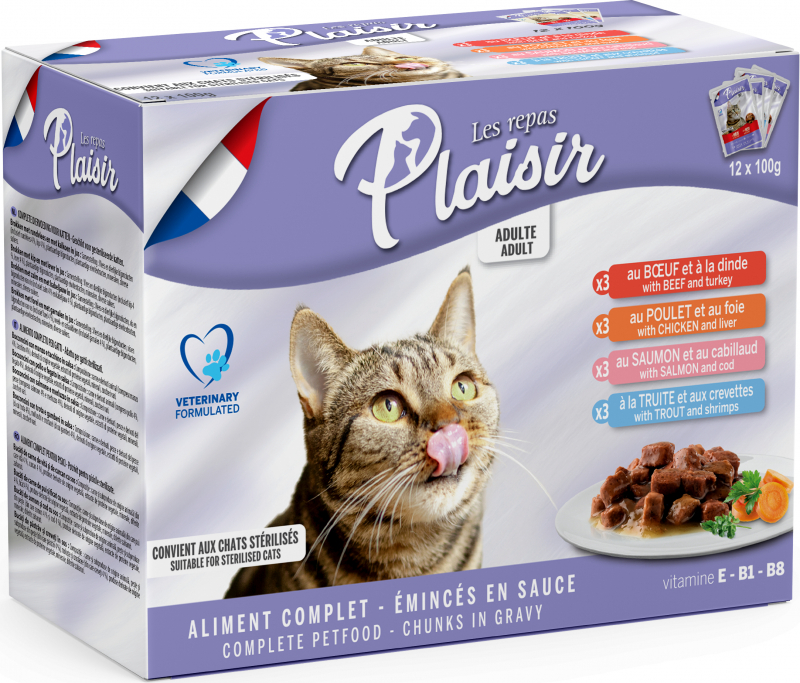 Equilibre & Instinct Pack Repas Plaisir Ragout mit Sauce für sterilisierte Katzen