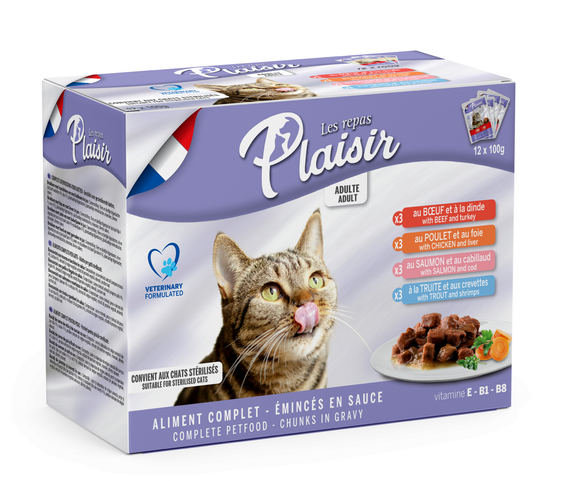 Repas Plaisir Pack Mega Comida húmeda en salsa para gatos