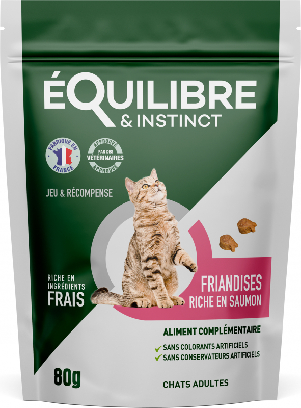 Equilibre & Instinct Snacks für erwachsene Katze mit Lachs