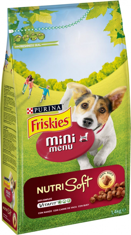 Croquettes Friskies Mini Menu Nutri Soft pour chien Adulte