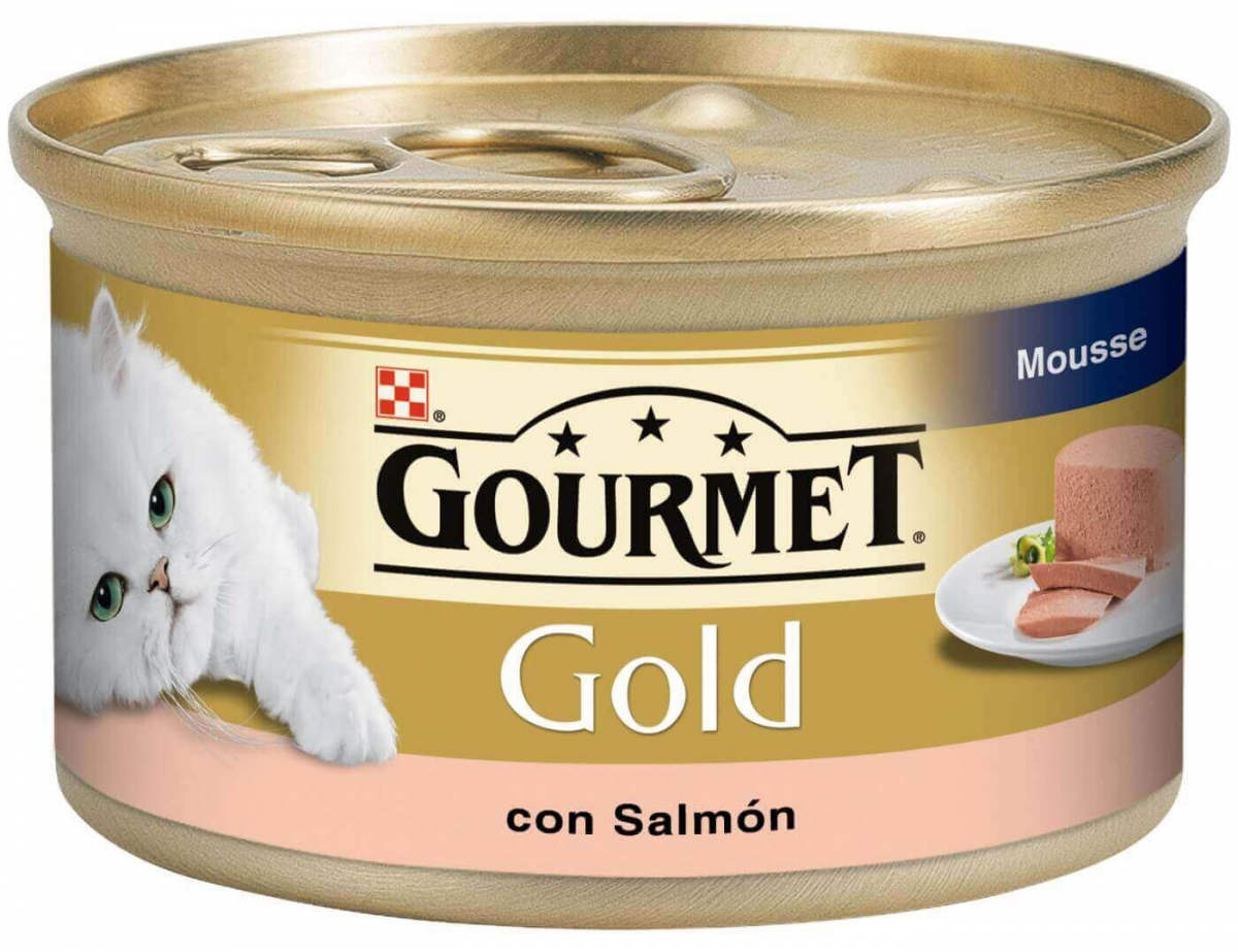 GOURMET GOLD Les Mousselines 4 variétés pour chat adulte 4x85g