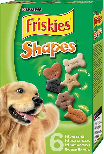 Friandises Friskies Shapes assortiment de biscuits pour chien