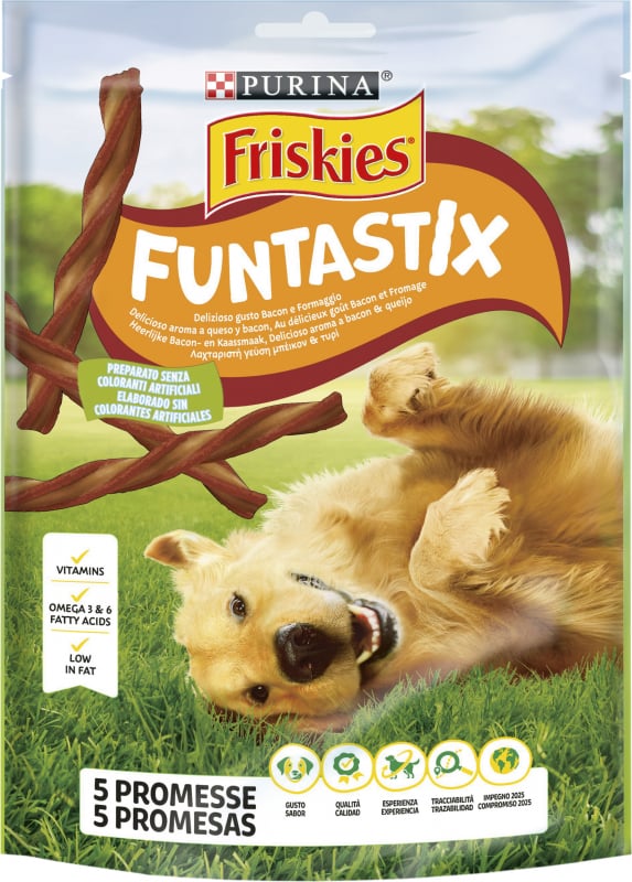 Friandises Friskies Funtastix bâtonnets saveur fromage pour chien