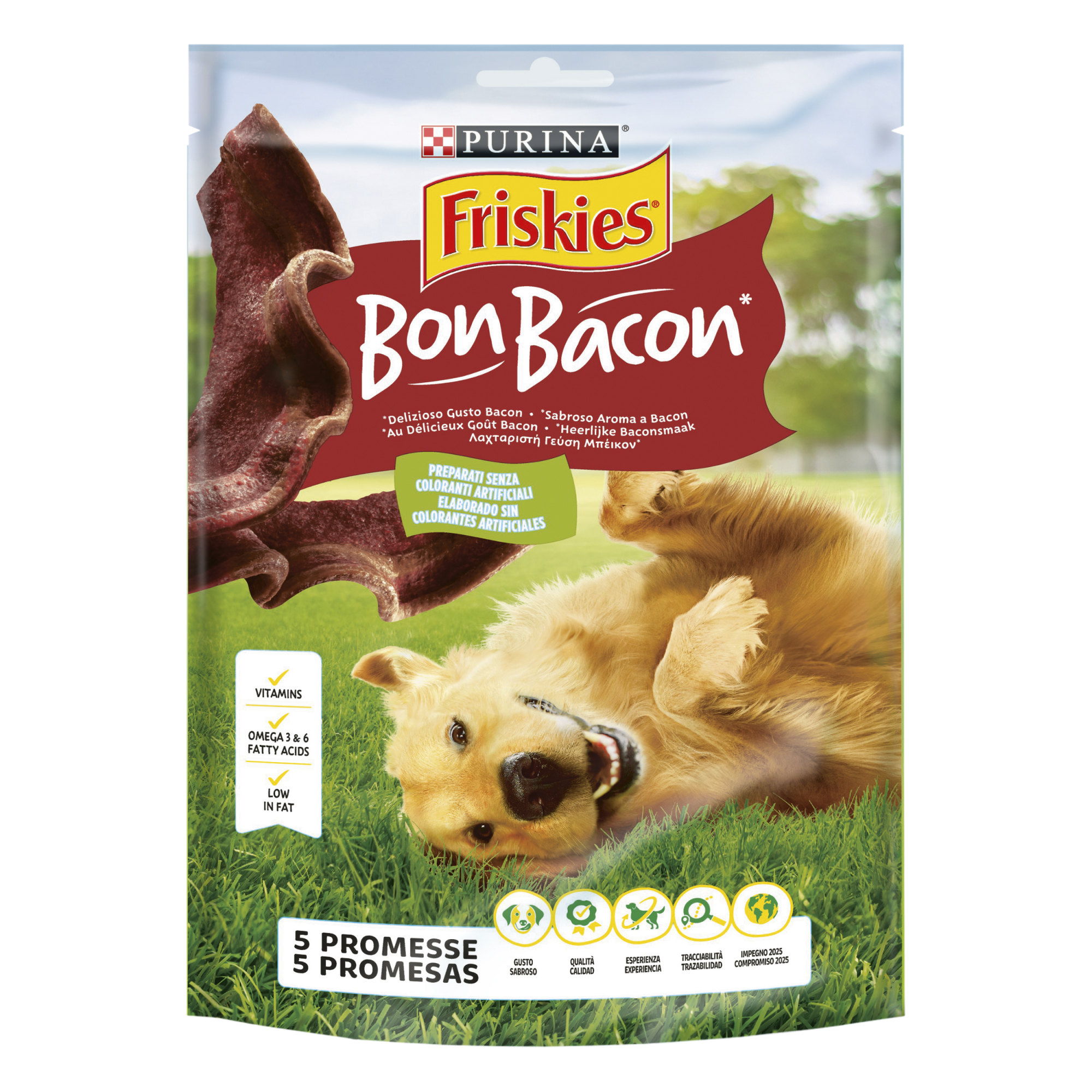 Guloseimas Friskies Bon snack Sabor Bacon para cães