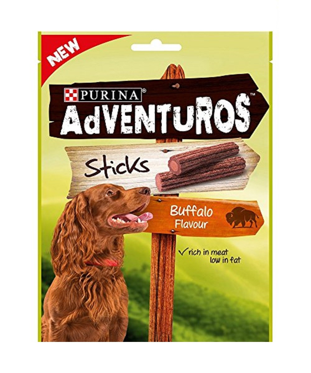 Guloseimas Adventuros Sticks Bisão Selvagem para cão