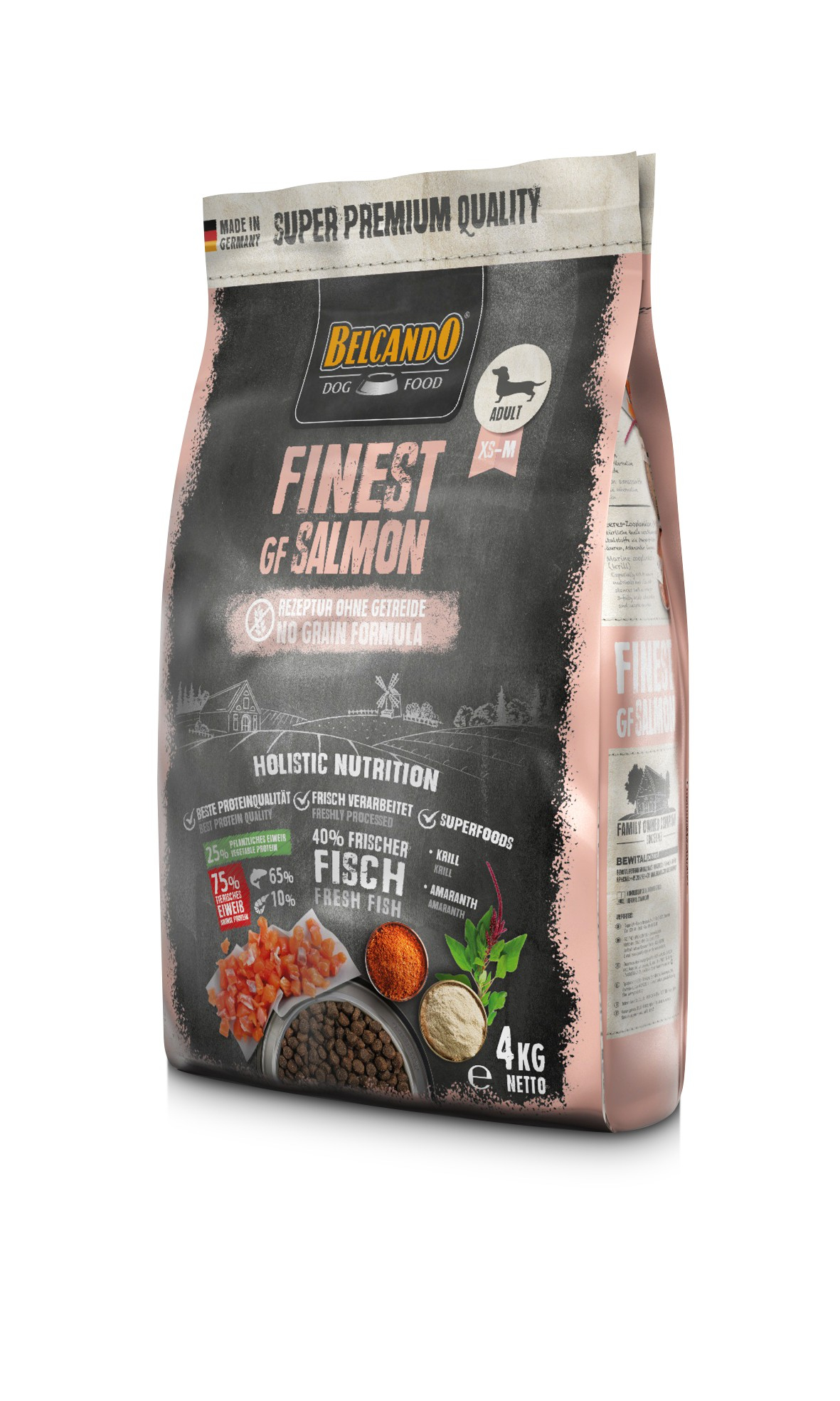 Belcando Finest GF Salmon - Ração seca para cão sensível de porte pequeno/médio