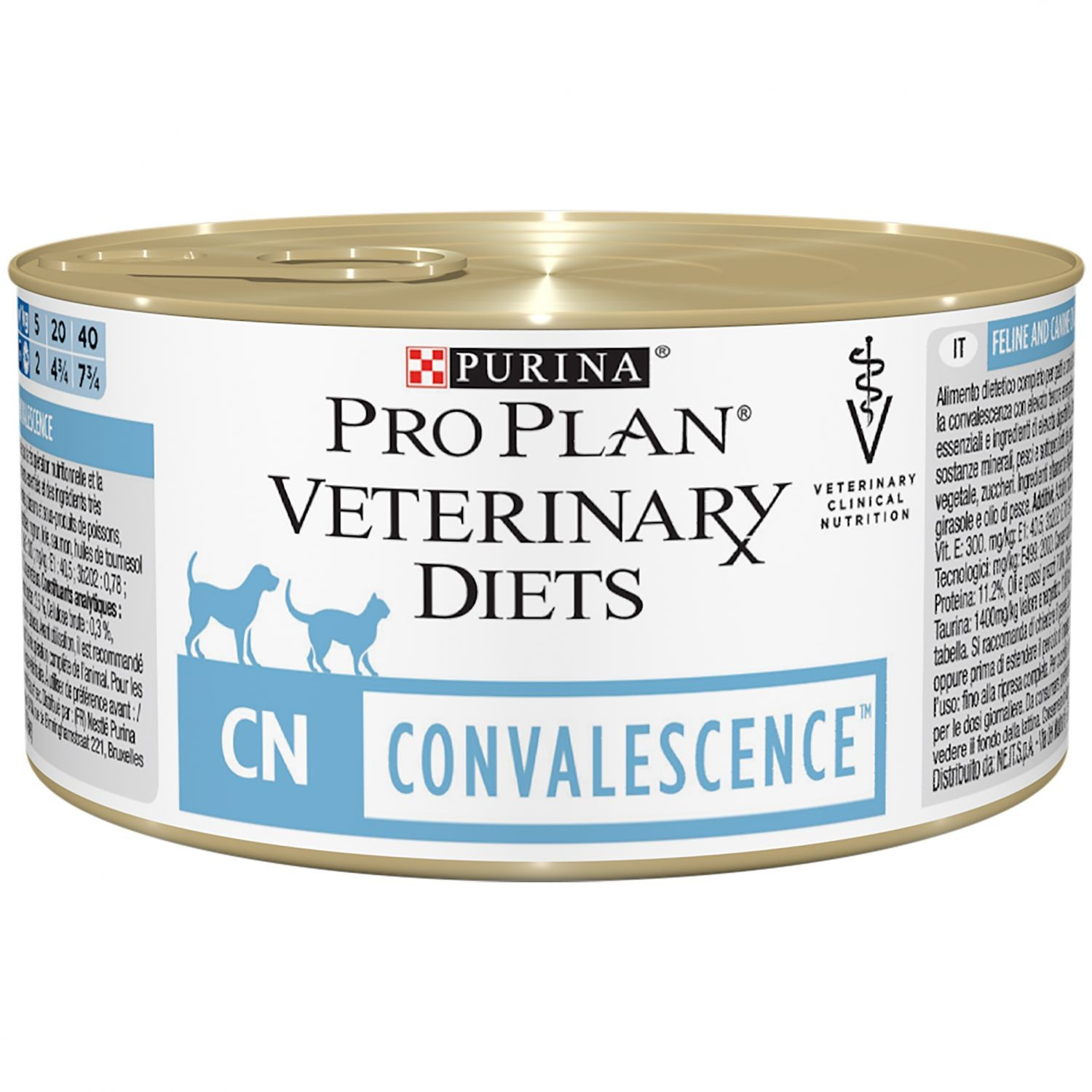 Alimentação Veterinária para cães e gatos Purina Pro Plan Veterinary Diets CN para Recuperação - paté 195g