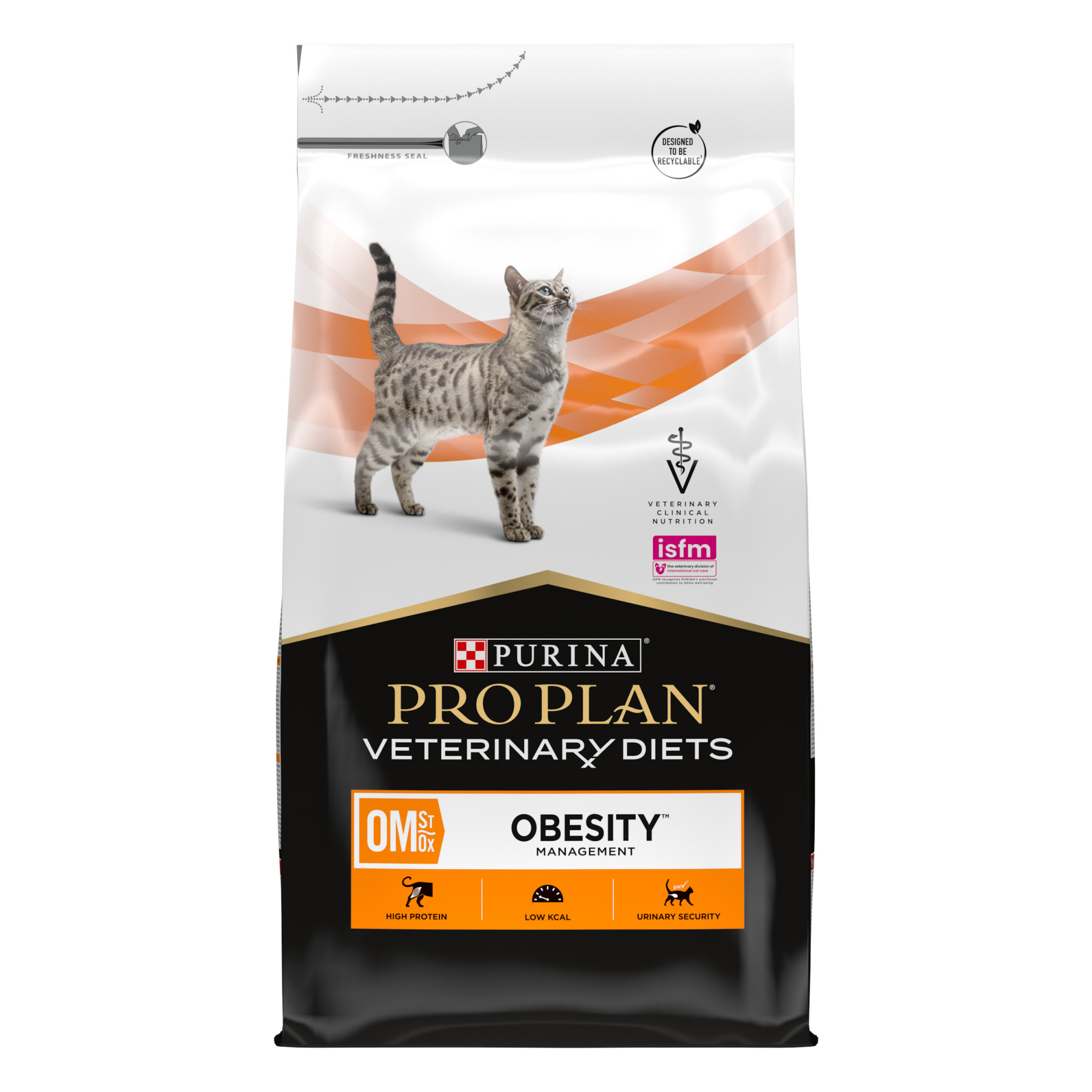 Alimentação veterinária para gato obeso Purina Pro Plan Veterinary Diets Feline OM St/Ox Obesity Management