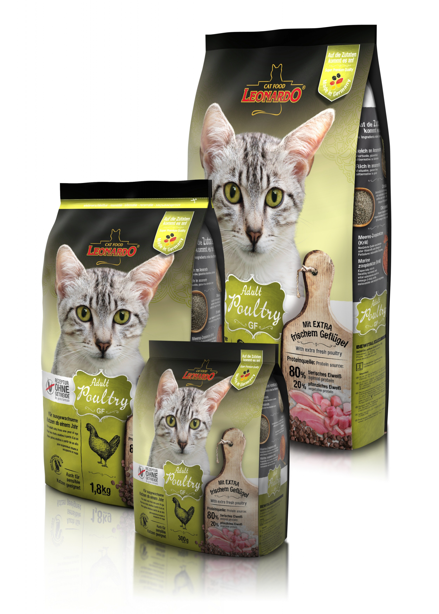 Leonardo GF Geflügel ohne Getreide für erwachsene Katzen