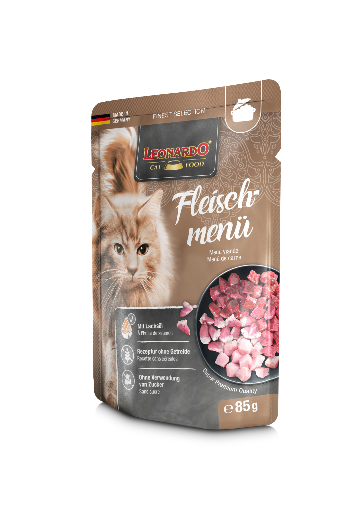 Leonardo Finest Selection Adult Frischebeutel für Katzen - 3 Geschmacksrichtungen