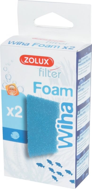 Cartouche mousse bleue pour filtre des aquariums Wiha (x2)