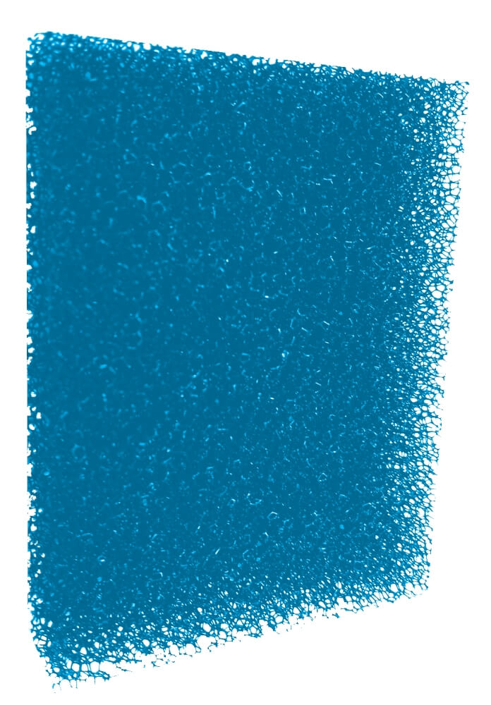 Cartuccia schiuma blu per filtro di acquari Wiha (x2)