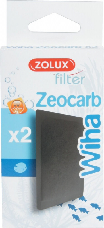 Cartouche charbon actif et Zéolithe pour filtre des aquariums Wiha (x2)