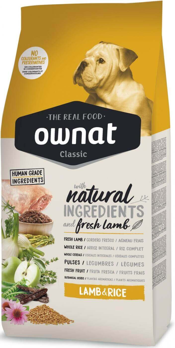 OWNAT Classic Lamb & Rice para cão adulto com cordeiro e arroz