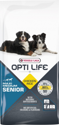Opti Life Senior Medium & Maxi au poulet pour chien senior de moyenne et grande taille