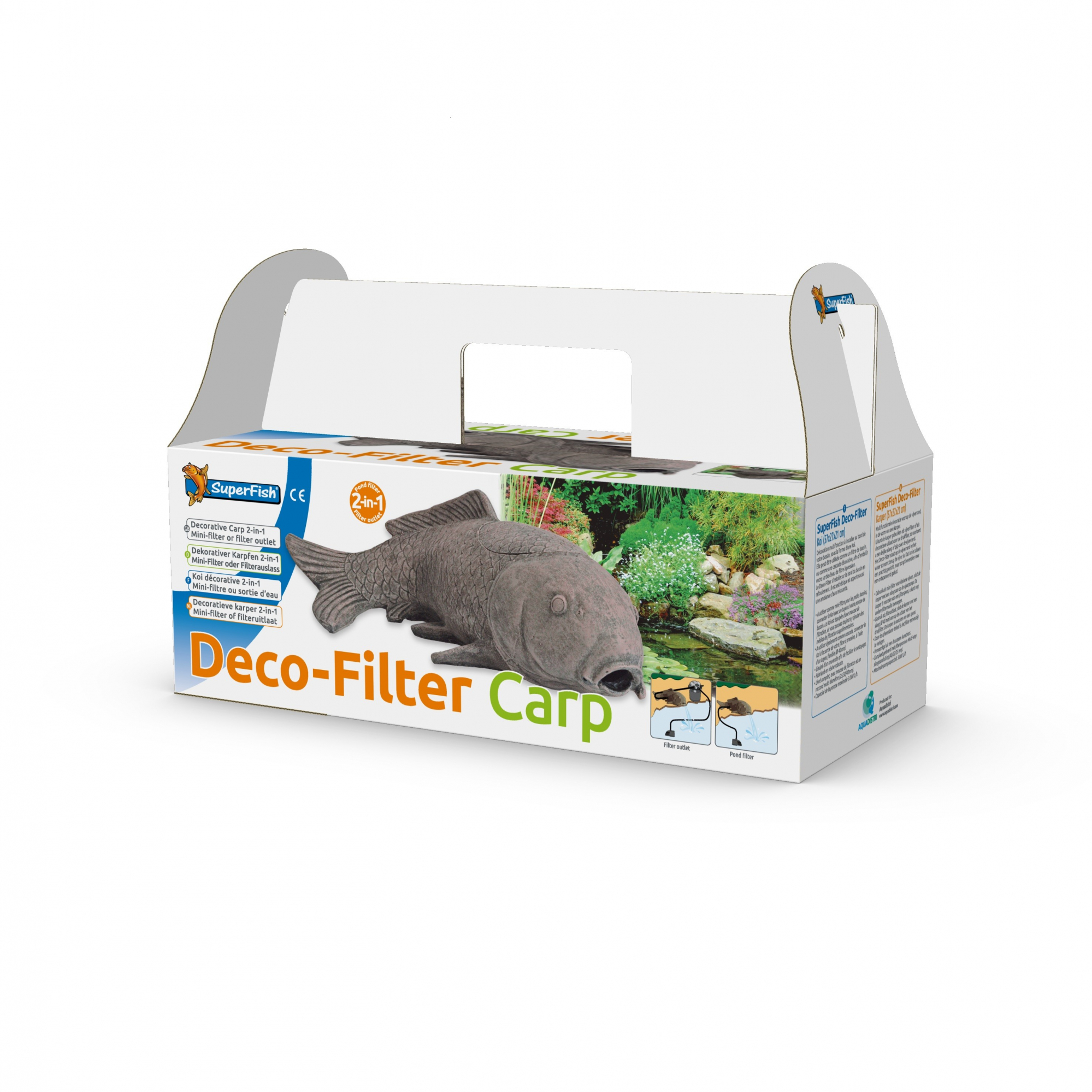 Deco Filters Koi & Grenouille Superfish pour bassin, 2 modèles