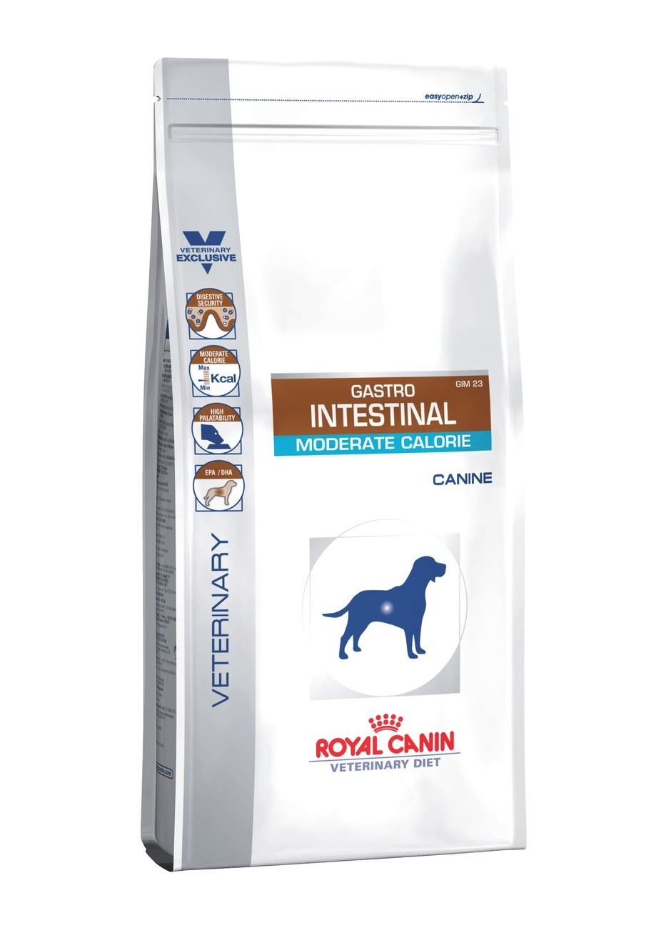 Alimentação veterinária para cão com problemas gastrointestinais Royal Canin Veterinary Diet Gastro Intestinal Moderada em Calorias