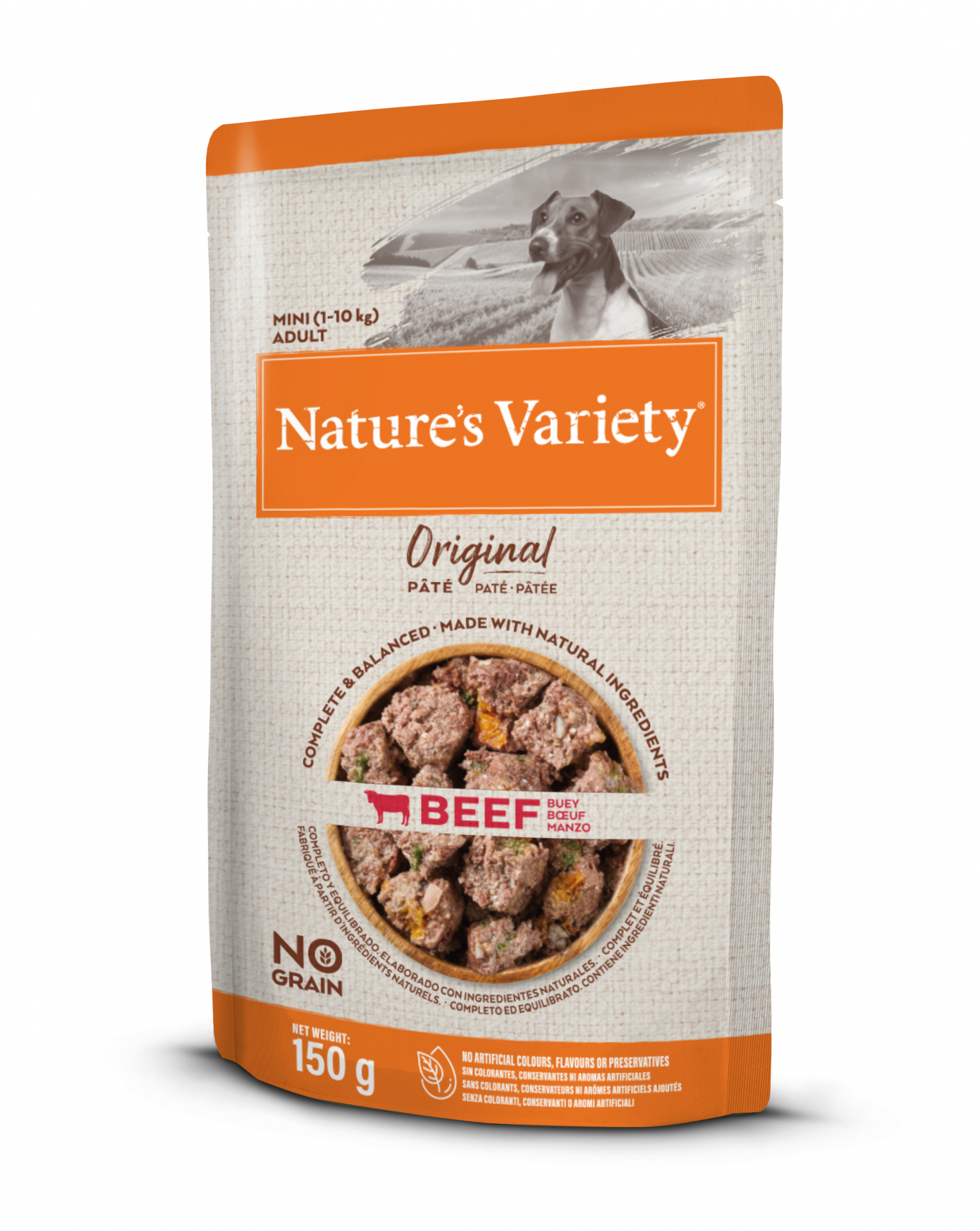 NATURE'S VARIETY Original Mini patê para cães pequenos numa saqueta sem cereais - sabores à escolha