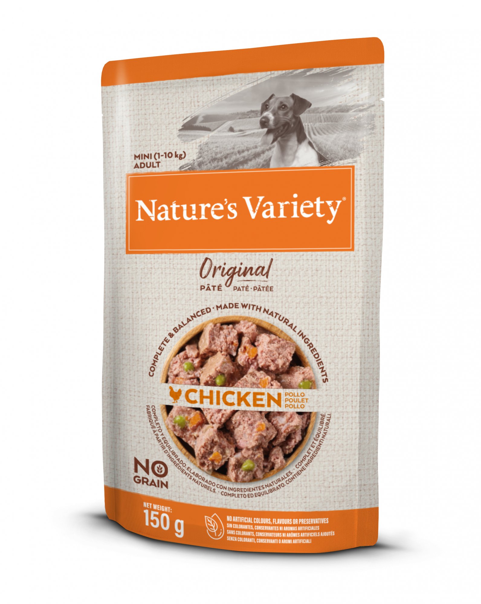 NATURE'S VARIETY Original Mini patê para cães pequenos numa saqueta sem cereais - sabores à escolha