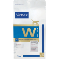 Virbac Veterinary HPM W1 - Weight Loss & Diabetes pour chat adulte en surpoids