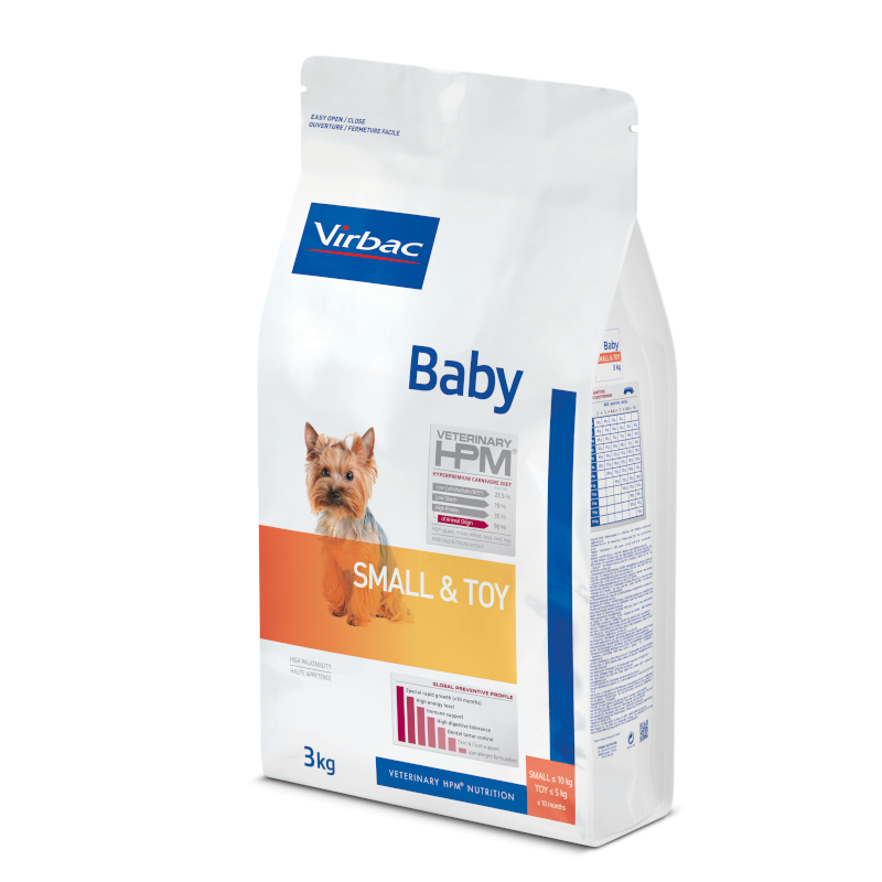 VIRBAC Veterinary HPM Baby Small & Toy pour chiot de petite taille