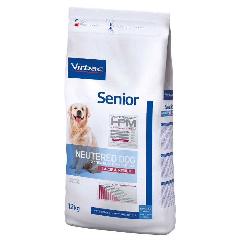 VIRBAC Veterinary HPM Neutered Large & Medium für ältere, sterilisierte Hunde