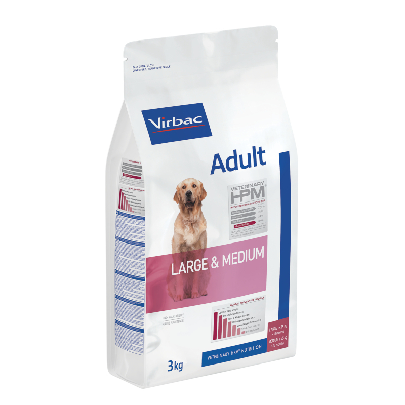 VIRBAC Veterinary HPM Adult Large & Medium pour chien adulte