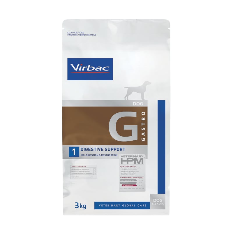 Virbac Veterinary HPM Gastro G1 Digestive Support para perros