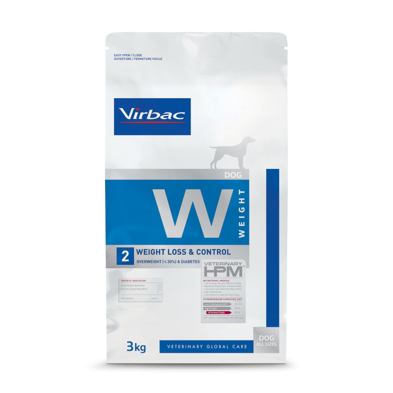 Virbac Veterinary HPM W2 - Weight Loss & Control per cani adulti in sovrappeso