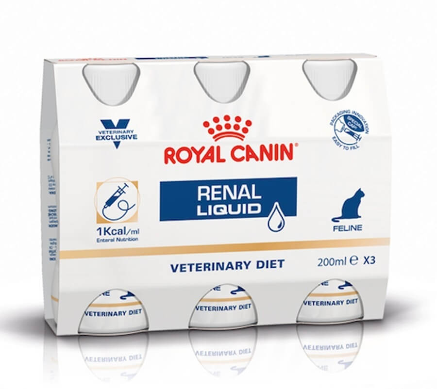 Royal Canin Veterinary Diet Renal in der Flasche für Katzen