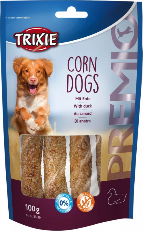Golosinas para perro TRIXIE PREMIO Corn Dogs de pato