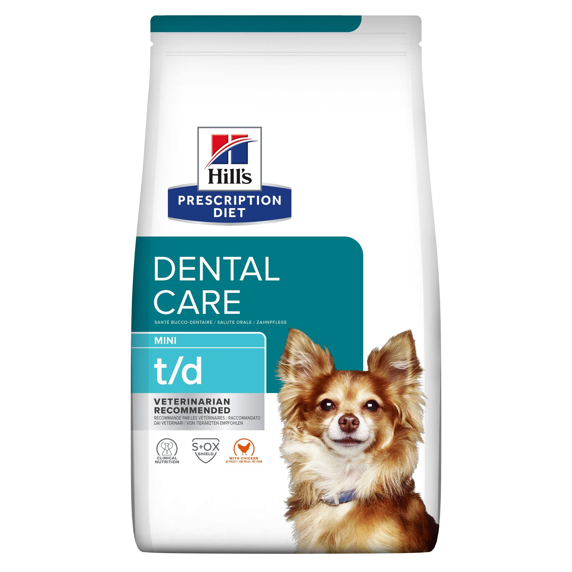HILL'S Prescription Diet T/D Dental Care Mini pour chien adulte de petite taille