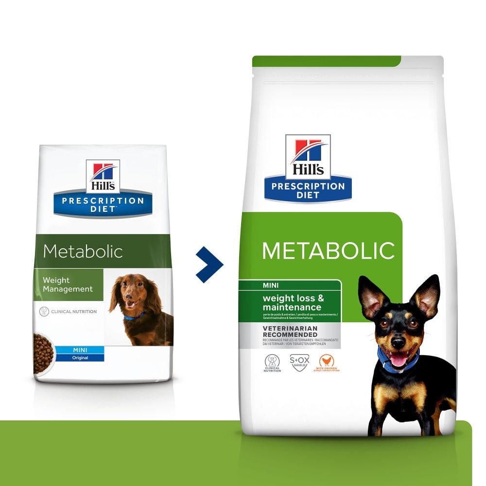 HILL'S Prescription Diet Metabolic Weight Management MINI con pollo para perros de tamaño pequeño