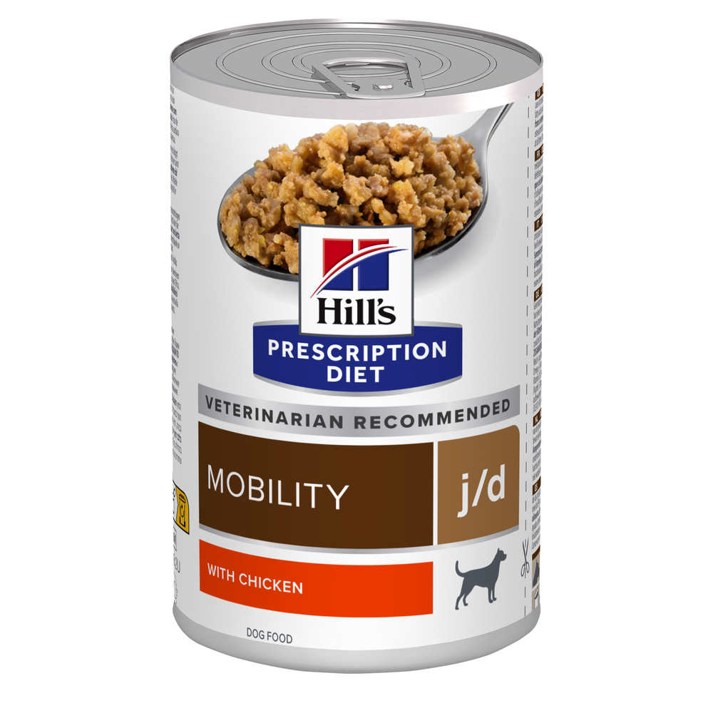 Pâtée Prescription Diet J/D Mobility pour chien adulte