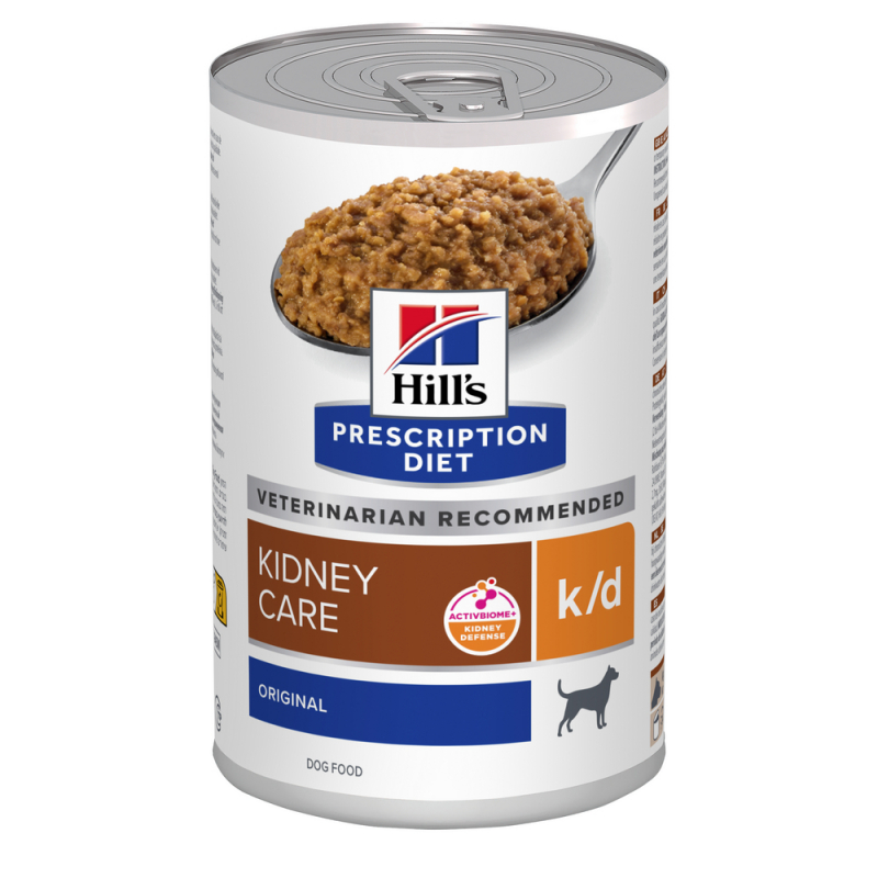 Pâtée HILL'S Prescription Diet K/D Kidney pour chien adulte au poulet