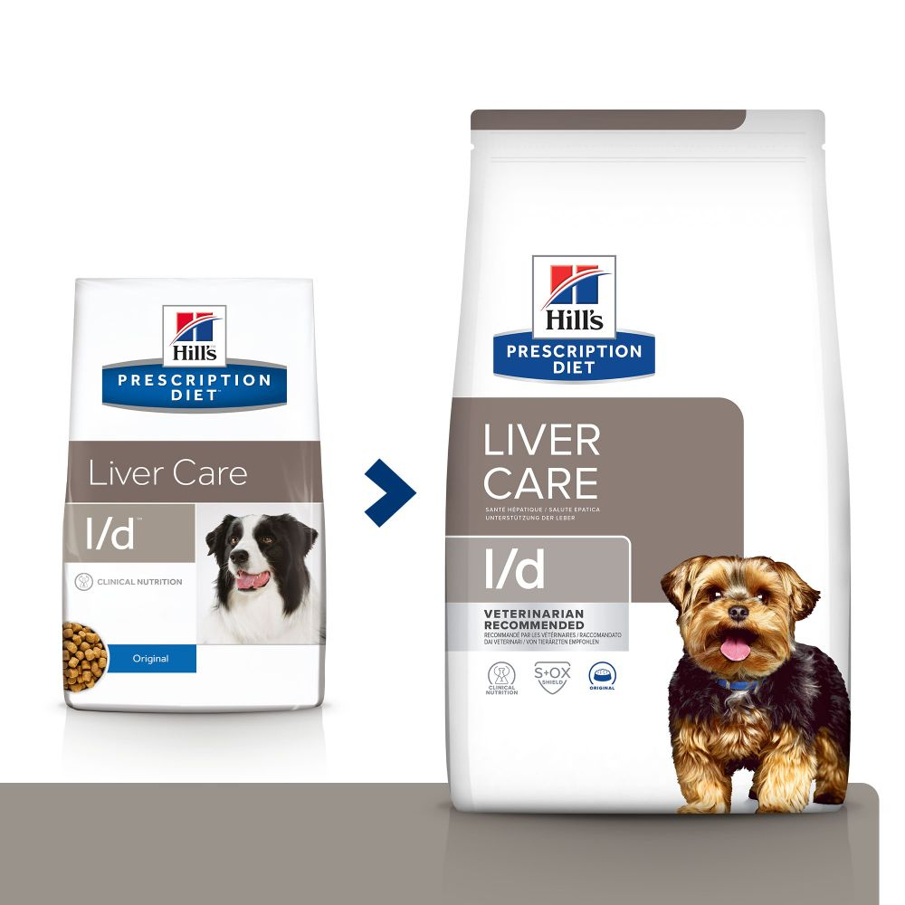 Ração seca veterinária para cão adulto HILL'S Prescription Diet L/D Liver Care