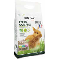 Compleet biologisch konijnenvoer voor dwergkonijnen