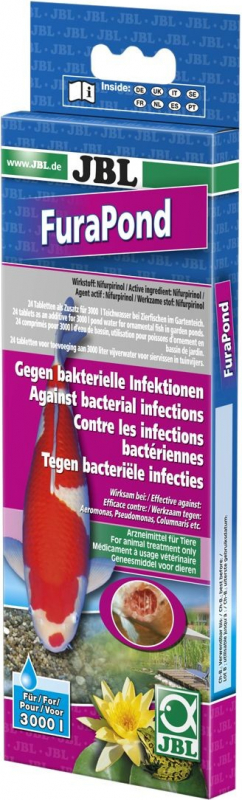 JBL FuraPond 24 Tabletten tegen bacteriële ziektes