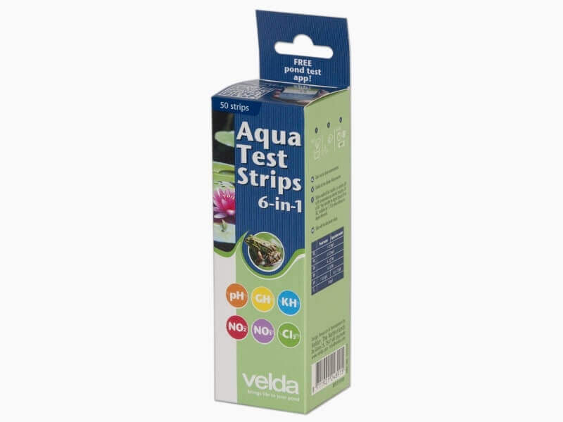 Languettes d'analyse d'eau Velda Aqua Test Strips 6 en 1 (x50)
