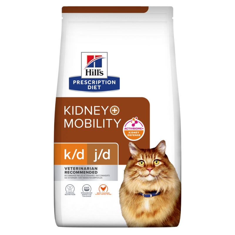 HILL'S Prescription Diet k/d j/d Kidney+Mobility Ração para Gato de Frango