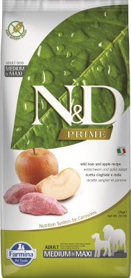 FARMINA N&D Prime Adult Medium Maxi, everzwijn & appel