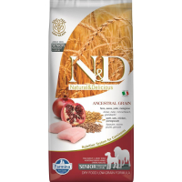 FARMINA N&D Low Grain SENIOR Kip & Granaatappel