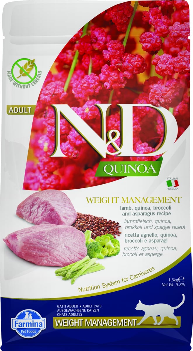FARMINA N&D WEIGHT MANAGEMENT Quinoa lam & broccoli
