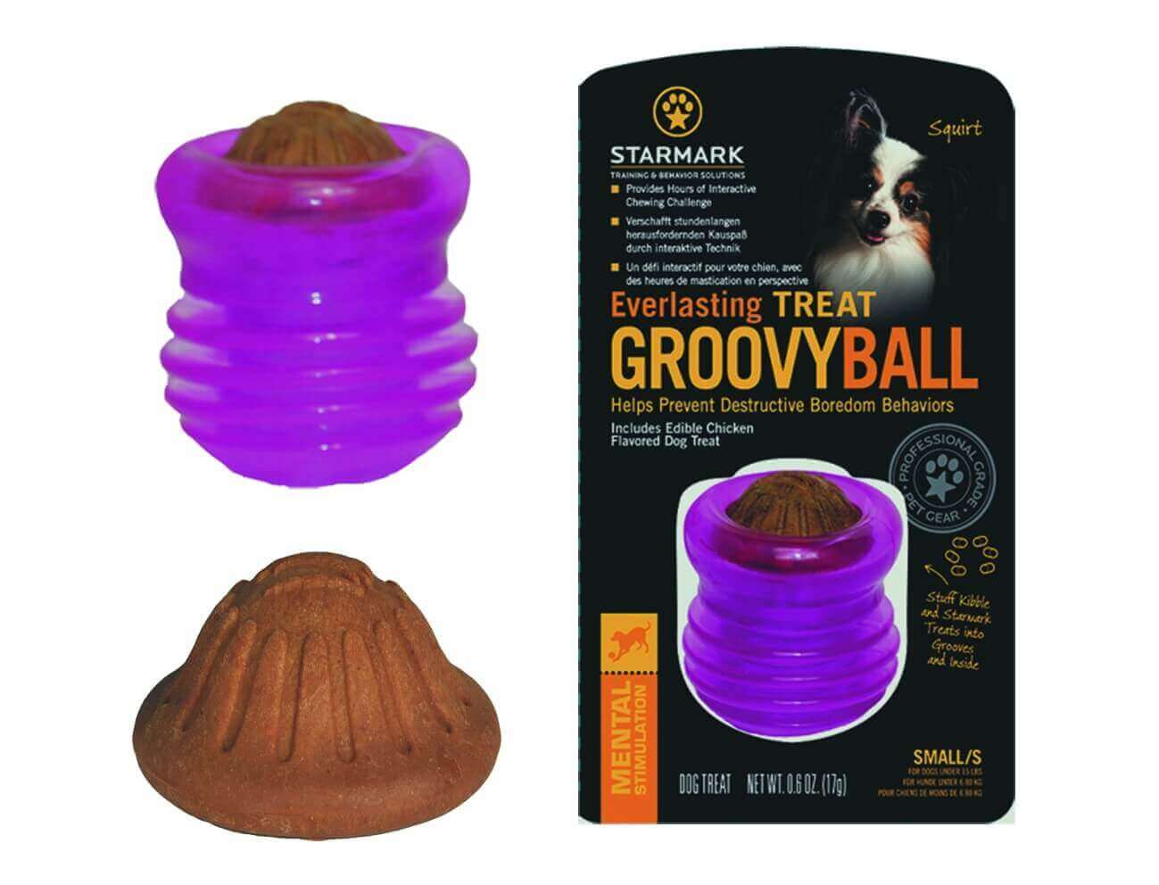 Juguete interactivo Everlasting Treat Groovy Ball