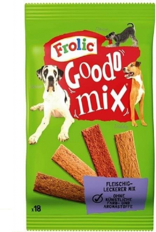 Friandises FROLIC Goodo Mix à la viande pour chien adulte