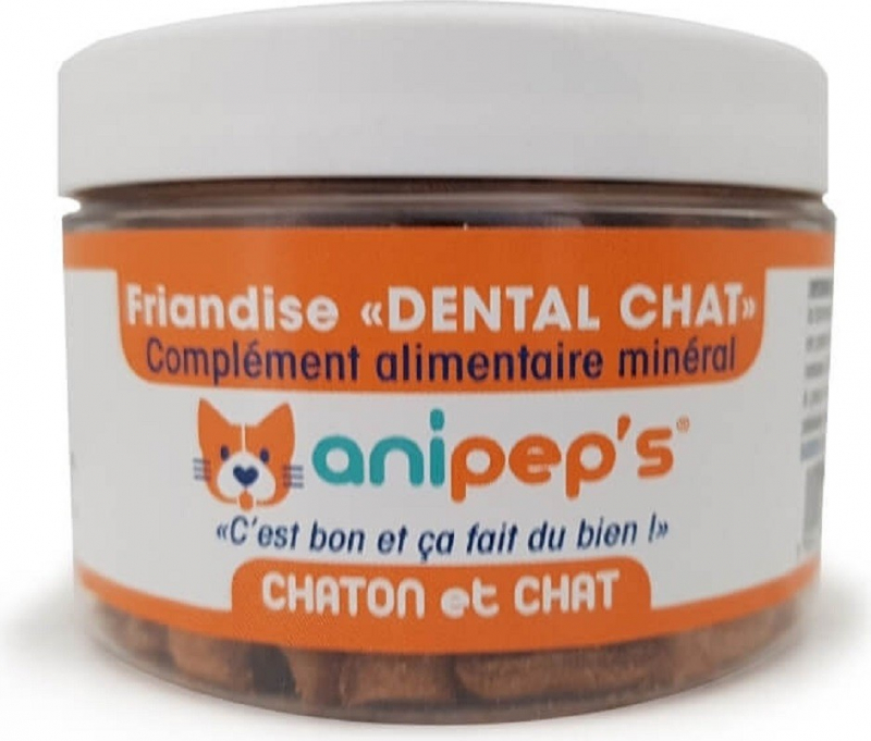Friandises Médicalisées ANIPEP'S Dental pour chat adulte et chaton