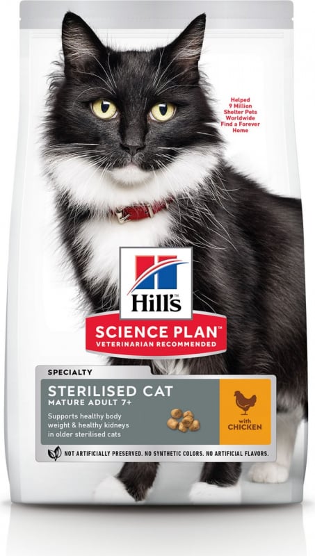 HILL'S Science Plan Sterilised Mature 7+ Pollo per gatti senior sterilizzati