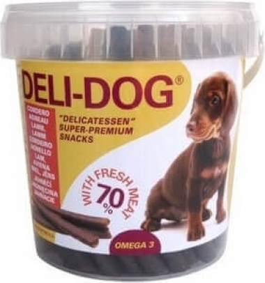 Friandises DELI-DOG Snacks à l'Agneau pour chien