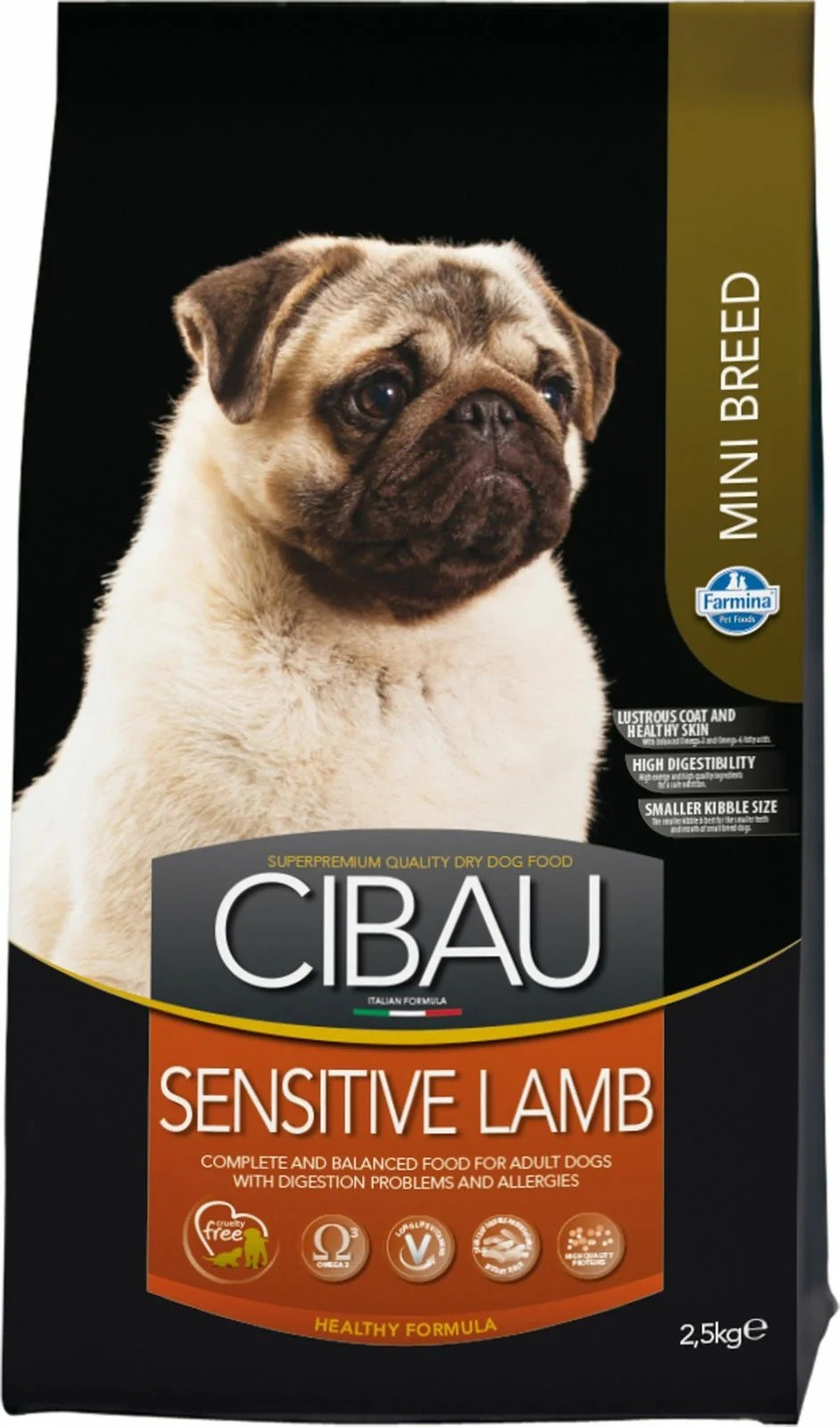 CIBAU Sensitive Mini con cordero para perro sensible